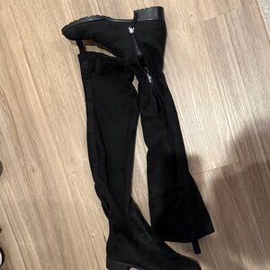 Zara Black Over-the-Knee Boots